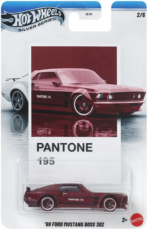 HotWheels_1:64_Scale_SILVER_SERIES_PANTONE_195_69_FORD_MUSTANG_BOSS_302_RED_2/6