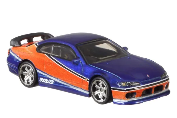 HotWheels_1:64_Scale_SILVER_SERIES_TOKYO_DRIFT_NISSAN_SILVIA_(S15)_2/5_(IMPORTED)_JKX06