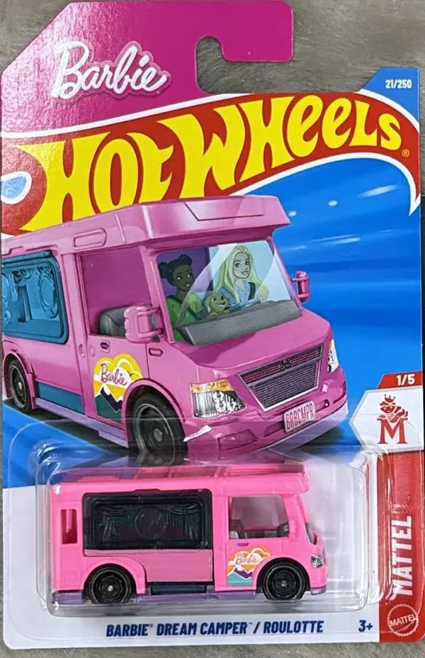 Hot_Wheels_1:64_BARBIE_DREAM_CAMPER_MATTEL_1/5_PINK_21/250_(IMPORTED)