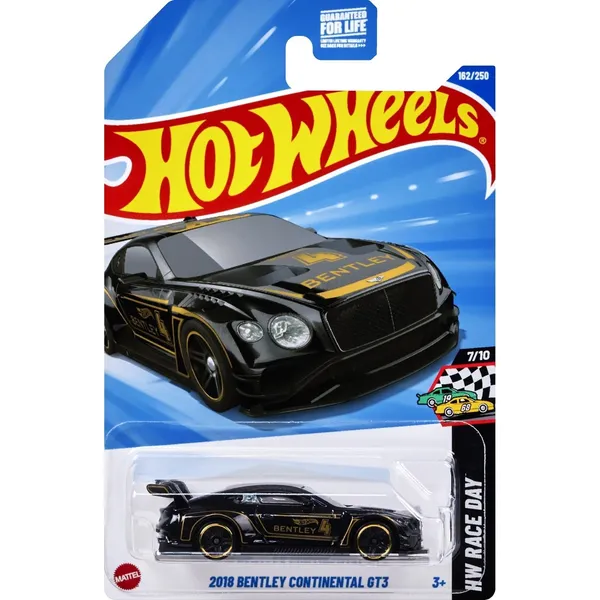 Hot_Wheels_1:64_Scale_2018_BENTLEY_CONTINATAL_GT3_HW_RACE_DAY_7/10_BLACK_162/250_(IMPORTED)