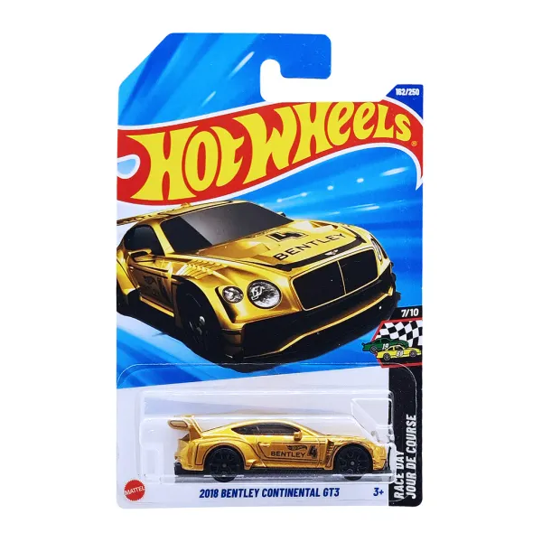 Hot_Wheels_1:64_Scale_2018_BENTLEY_CONTINENTAL_GT3_RACE_DAY_7/10_GOLDEN_162/250