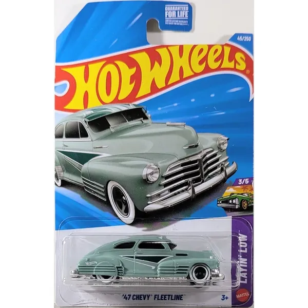 Hot_Wheels_1:64_Scale_47_CHEVY_FLEETLINE_LAYIN_LOW_3/5_GREEN_45/250_(IMPORTED)