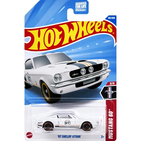 Hot_Wheels_1:64_Scale_67_SHELBY_GT500_MUSTANG_60_3/5_WHITE_161/250_(IMPORTED)
