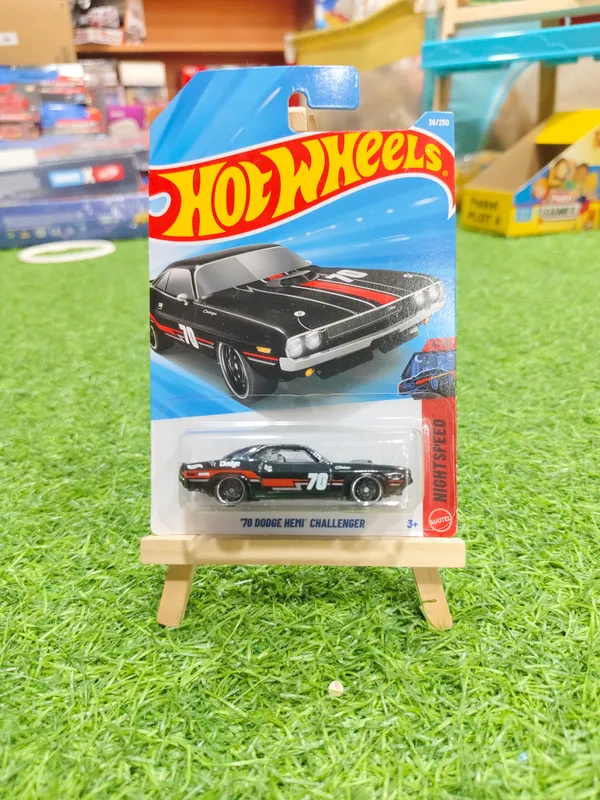 Hot_Wheels_1:64_Scale_70_DODGE_HEMI_CHALLENGER_NIGHTSPEED_4/10_BLACK_36/250