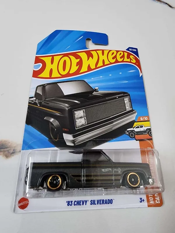 Hot_Wheels_1:64_Scale_83_CHEVY_SILVERADO_HOT_TRUCKS_9/10_GRAY_157/250