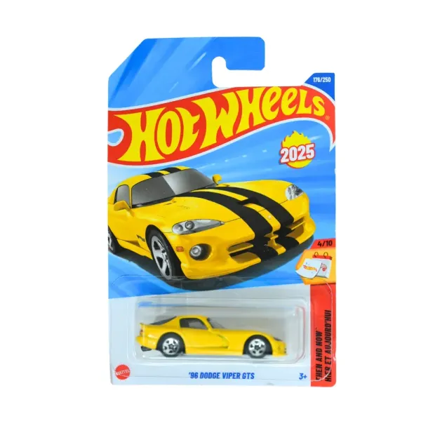 Hot_Wheels_1:64_Scale_96_DODGE_VIPER_GTS_THEN_AND_NOW_4/10_YELLOW_176/250