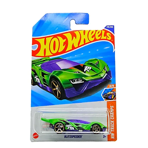 Hot_Wheels_1:64_Scale_BLITZSPEEDER_HW_Track_Champs_2/5_Green_215/250