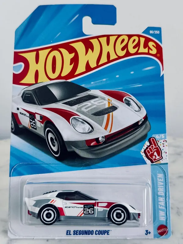 Hot_Wheels_1:64_Scale_EL_SEGUNDO_COUPE_HW_FAN_DRIVEN_4/5_WHITE_96/250