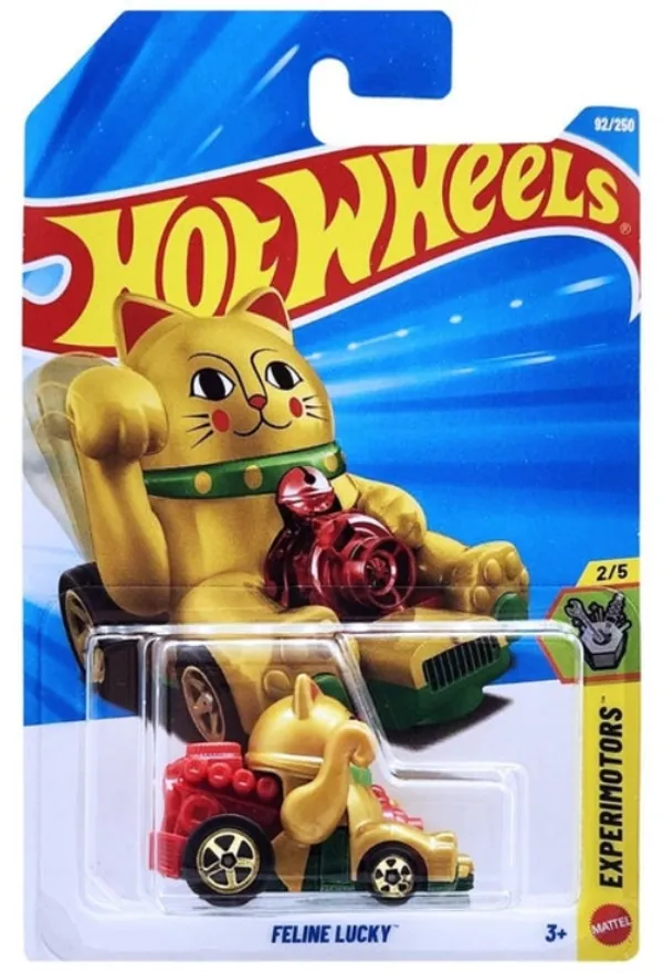 Hot_Wheels_1:64_Scale_FELINE_LUCKY_EXPERIMOTORS_2/5_GOLD_92/250