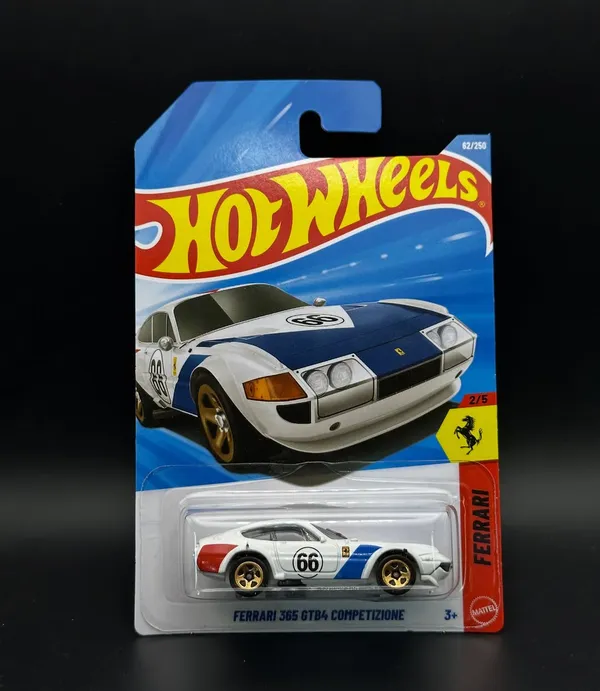 Hot_Wheels_1:64_Scale_FERRARI_365_GTB4_COMPETIZIONE_FERRARI_2/5_WHITE_62/250_(IMPORTED)