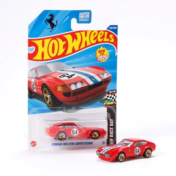 Hot_Wheels_1:64_Scale_FERRARI_365_GTB4_COMPETIZIONE_Race_Day_10/10_Red_222/250