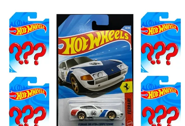 Hot_Wheels_1:64_Scale_FERRARI_365_GTB4_COMPETIZIONE_WHITE_(IMPORTED)_+_1_RANDOM_MAINLINE_+_3_RANDOM_FANTASY_CARS_COMBO