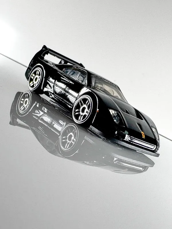 Hot_Wheels_1:64_Scale_FERRARI_F40_COMPETIZIONE_FERRARI_3/5_BLACK_63/250