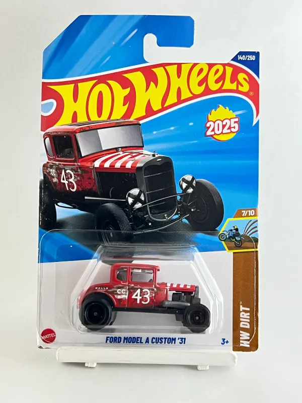 Hot_Wheels_1:64_Scale_FORD_MODEL_A_CUSTOM_HW_Dirt_7/10_RED_140/250_(IMPORTED)