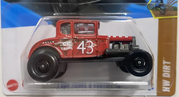 Hot_Wheels_1:64_Scale_FORD_MODEL_A_CUSTOM_HW_Dirt_7/10_RED_140/250_(IMPORTED)