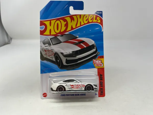 Hot_Wheels_1:64_Scale_FORD_MUSTANG_DARK_HORSE_Then_And_Now_7/10_White_219/250