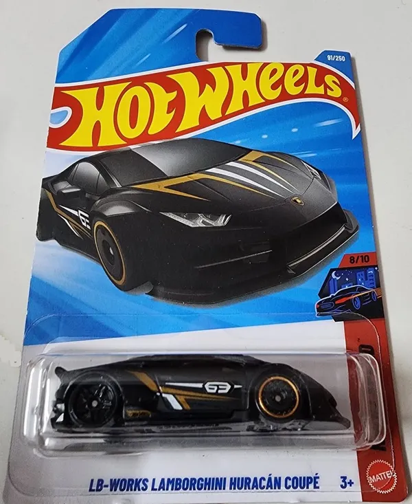 Hot_Wheels_1:64_Scale_LB_WORKS_LAMBORGHINI_HURACAN_COUPE_NIGHT_SPEED_8/10_BLACK_91/250
