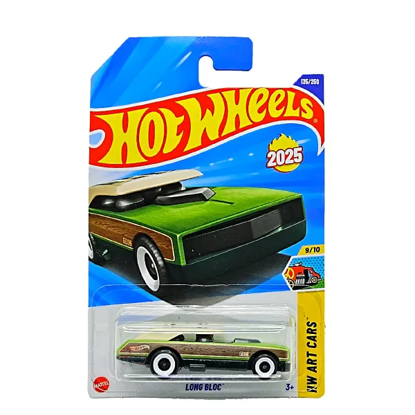 Hot_Wheels_1:64_Scale_LONG_BLOC_HW_Art_Cars_Green_9/10_135/250