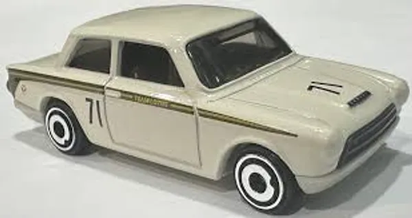 Hot_Wheels_1:64_Scale_LOTUS_CORTINA_Compact_Kings_10/10_White_213/250