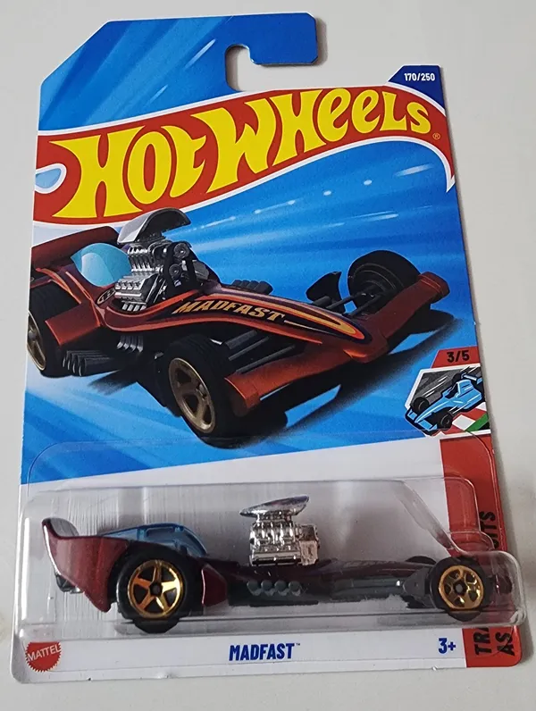 Hot_Wheels_1:64_Scale_MAD_FAST_Track_Aces_3/5_Red_170/250