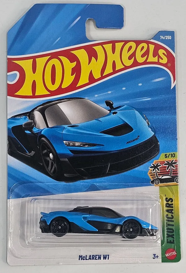 Hot_Wheels_1:64_Scale_McLAREN_W1_EXOTICARS_5/10_BLUE_74/250