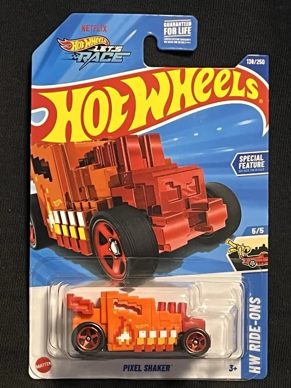 Hot_Wheels_1:64_Scale_PIXEL_SHAKER_HW_RIDE_ONS_5/5_ORANGE_138/250_(IMPORTED)