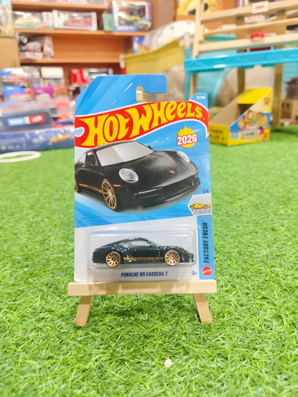 Hot_Wheels_1:64_Scale_PORSCHE_911_CARRERA_T_FACTORY_FRESH_1/5_BLACK_15/250