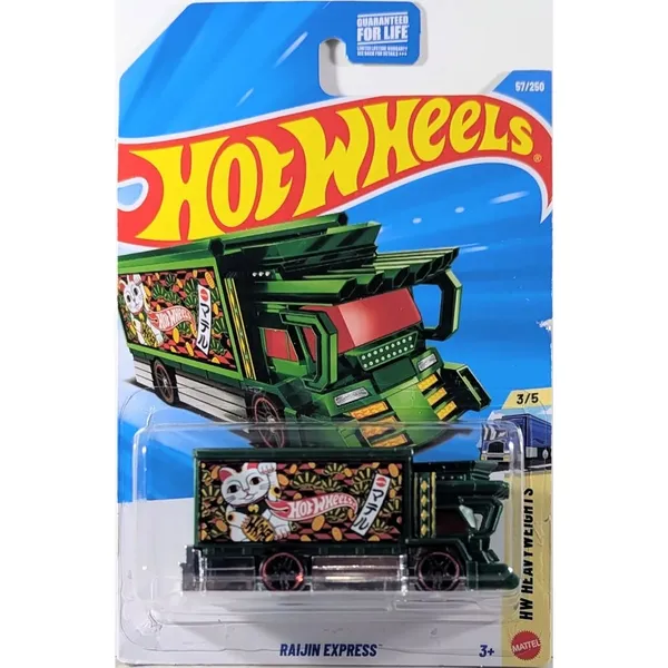 Hot_Wheels_1:64_Scale_RAIJIN_EXPRESS_HW_HEAVY_WEIGHT_3/5_GREEN_57/250_(IMPORTED)
