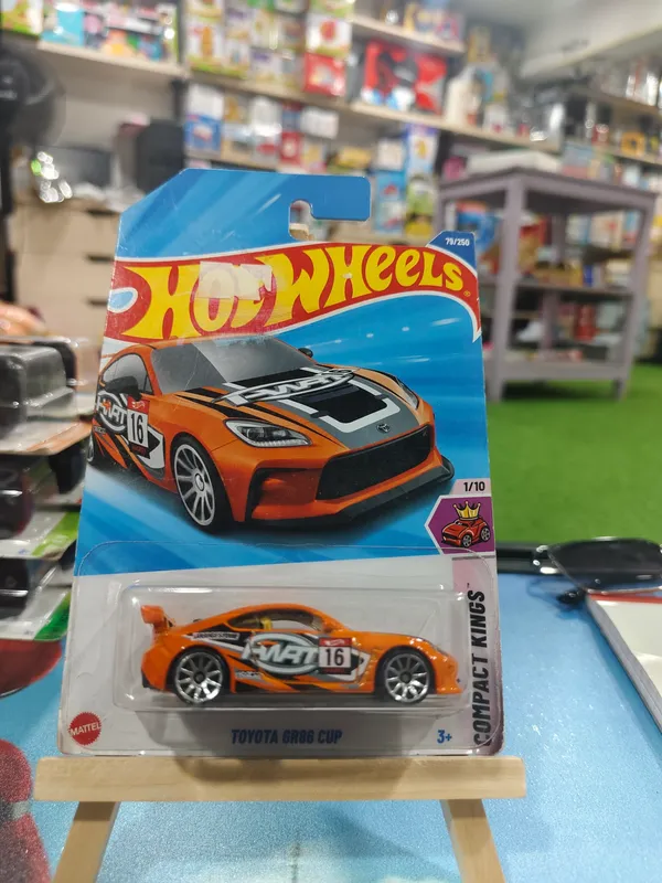 Hot_Wheels_1:64_Scale_TOYOTA_GR86_CUP_COMPACT_KING_1/10_ORANGE_79/250__(IMPORTED)