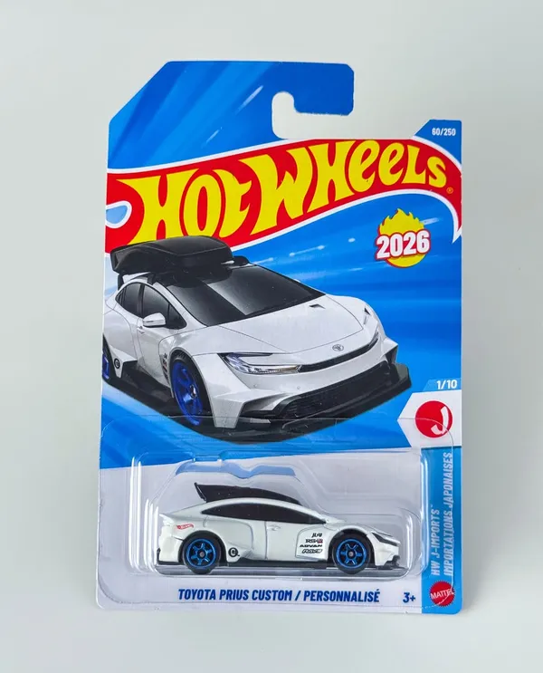 Hot_Wheels_1:64_Scale_TOYOTA_PRIUS_CUSTOM_HW_J-IMPORTS_1/10_WHITE_60/250