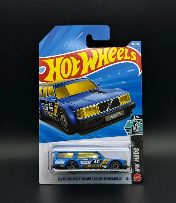 Hot_Wheels_1:64_Scale_VOLVO_240_DRIFT_WAGON_HW_MODS_2/5_BLUE_69/250_(IMPORTED)