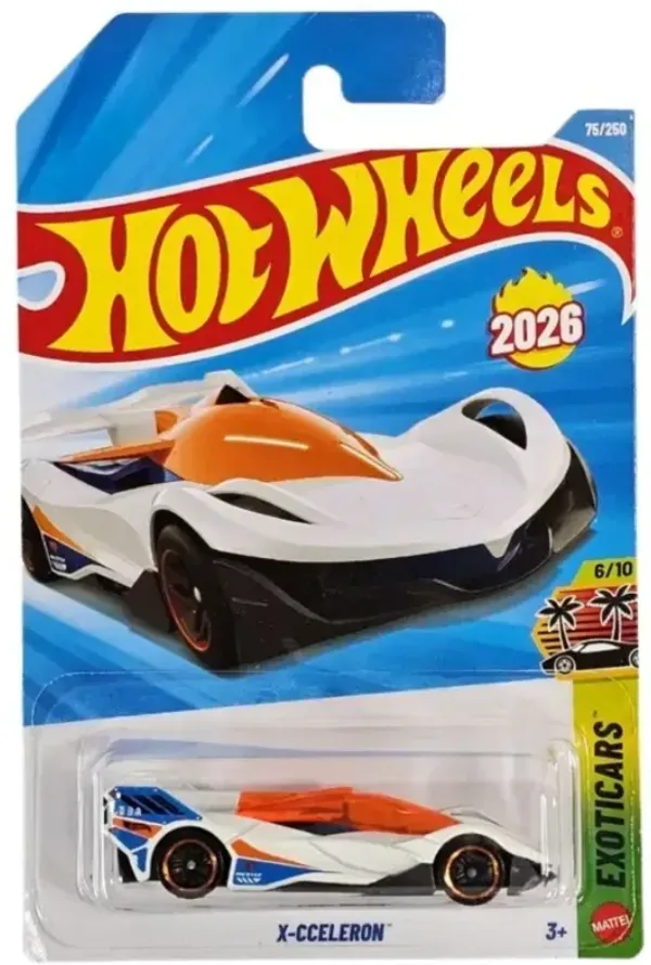 Hot_Wheels_1:64_Scale_X-CCELERON_EXOTICARS_6/10_WHITE_75/250