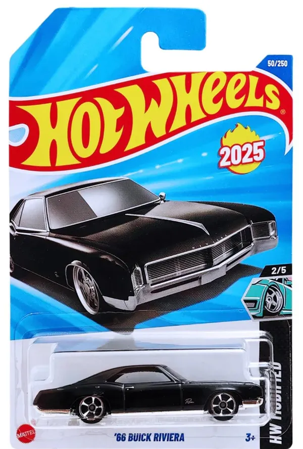 Hot_Wheels_1:64_Scale_'66_BUICK_RIVIERA_HW_Modified_2/5_Black_50/250