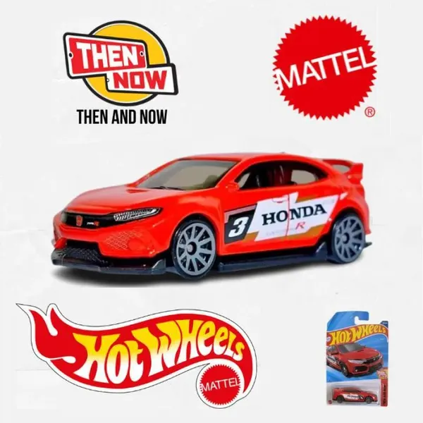 Hot_Wheels_1:64_Scale_'73_HONDA_CIVIC_CUSTOM_/_PERSONNALISE_Then_And_Now_9/10_Red_231/250