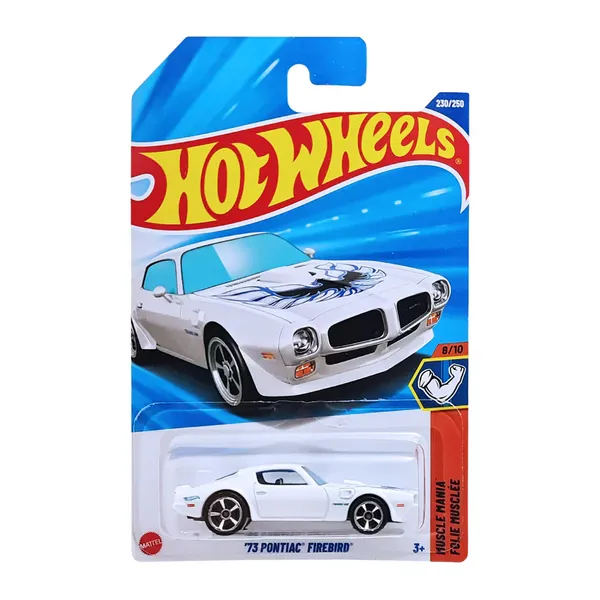 Hot_Wheels_1:64_Scale_'73_PONTIAC_FIREBIRD_Muscle_Mania_8/10_White_230/250