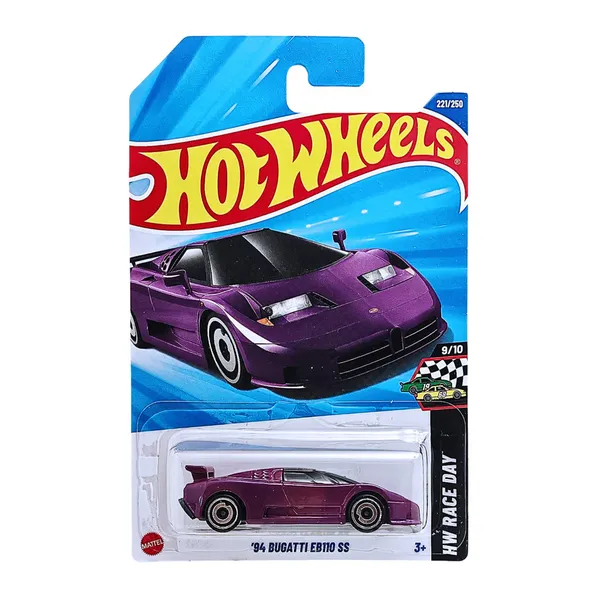 Hot_Wheels_1:64_Scale_'94_BUGATTI_EB110_SS_HW_Race_Day_9/10_PINK_221/250