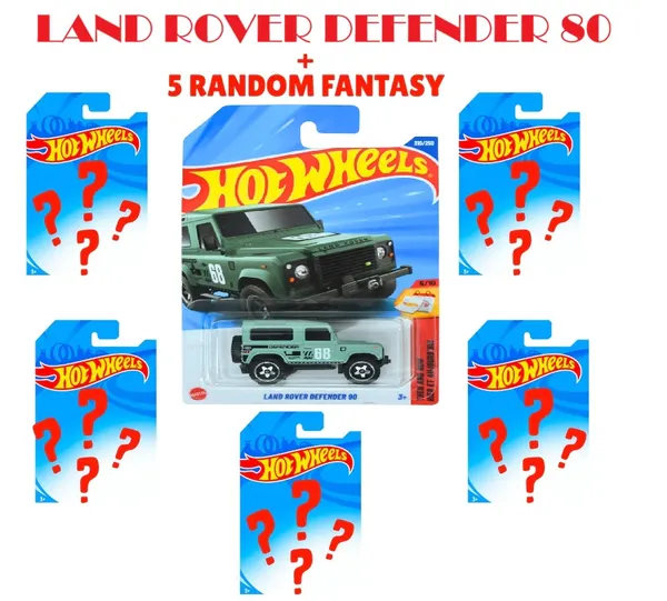 Hot_Wheels_LAND_ROVER_DEFENDER_90_Plus_5_Random_Fantasy_Cars_Combo
