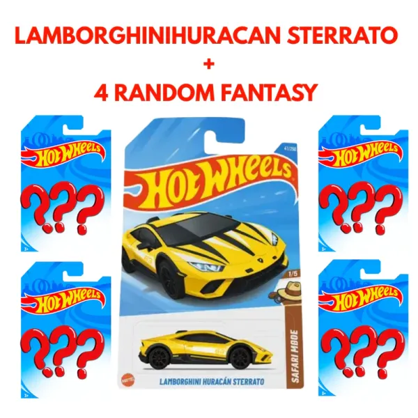 Hot_Wheels_Lamborghini_Huracán_Sterrato_Plus_4_Random_Fantasy_Cars_Combo