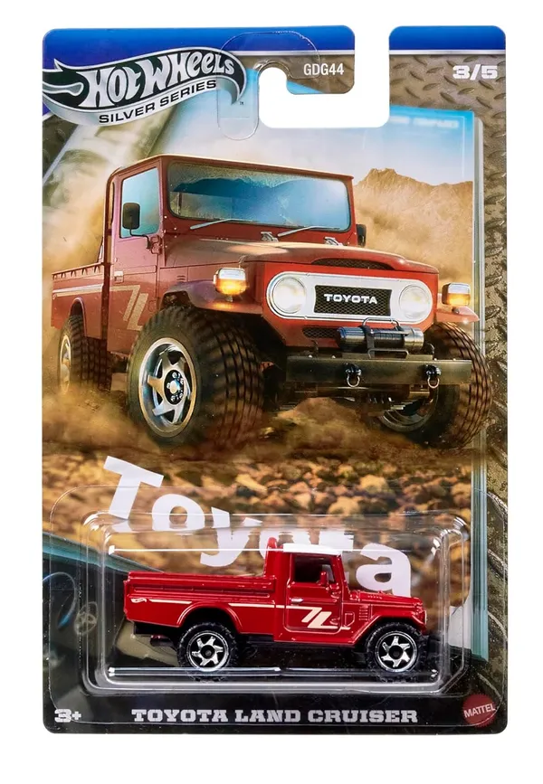 HotWheels_1:64_SILVER_SERIES_TOYOTA_TRUCKS_TOYOTA_LAND_CRUISER_JCB73_RED_3/5