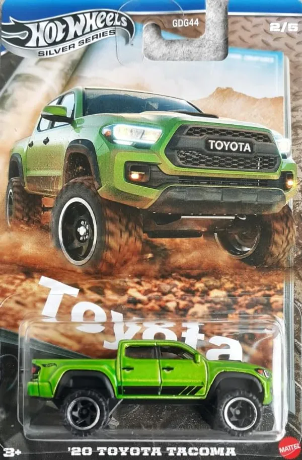 HotWheels_1:64_SILVER_SERIES_TOYOTA_TRUCKS_'20_TOYOTA_TACOMA_JCB72_GREEN_2/5
