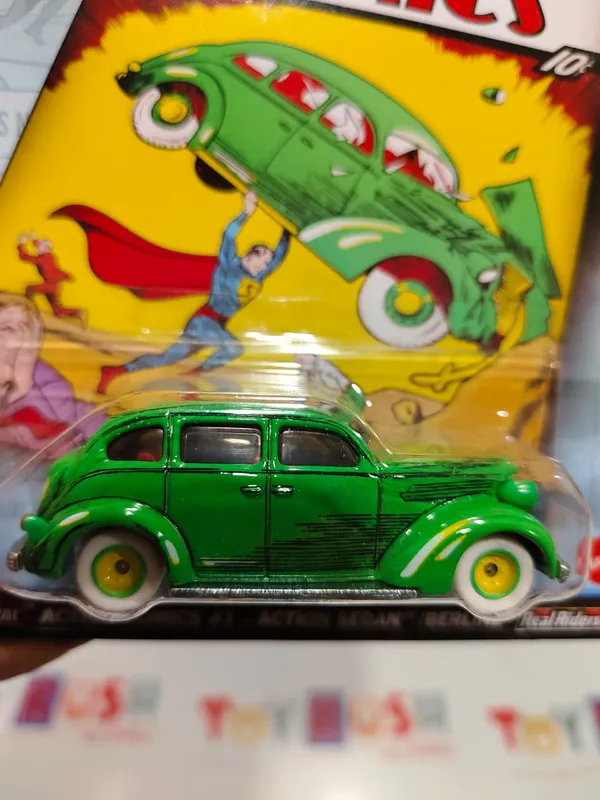 Hotwheels_Premium_1:64_Scale_ACTION_COMIC_#1_ACTION_SEDAN_DC__POP_culture_2025_HVJ50
