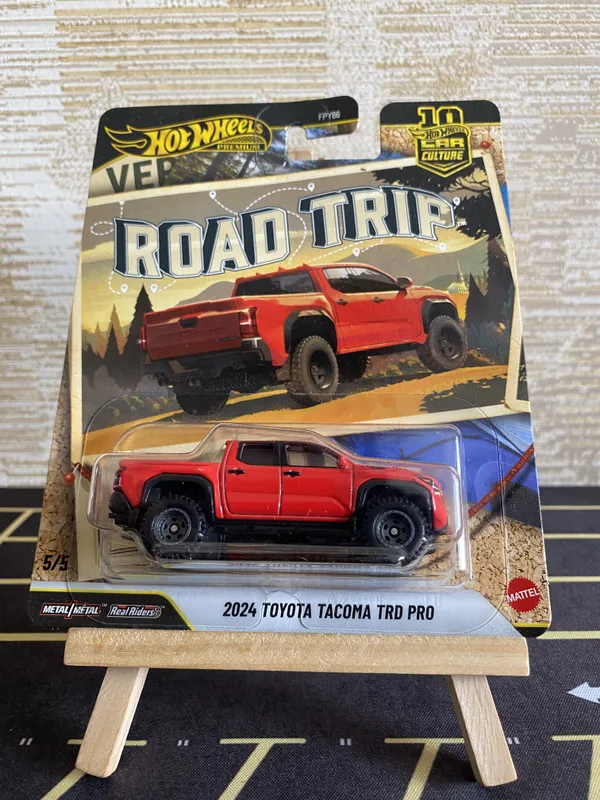Hotwheels_Premium_1:64_Scale_2024_TOYPOTA_TACOMA_TRD_PRO_CAR_CULTURE_2026_ROAD_TRIP_5/5_JKF40_RED