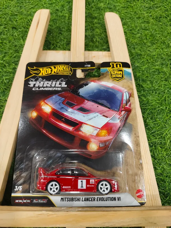 Hotwheels_Premium_1:64_Scale_MITSUBISHI_LANCER_EVOLUTION_VI_CAR_CULTURE_2026_THRILL_CLIMBER_3/5_JKF19_RED