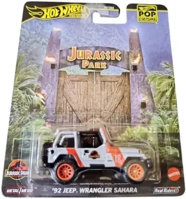 Hotwheels_Premium_1:64_Scale_JURASSIC_PARK_'92_JEEP_WRANGLER_SAHARA_Pop_culture_2025_JBL59