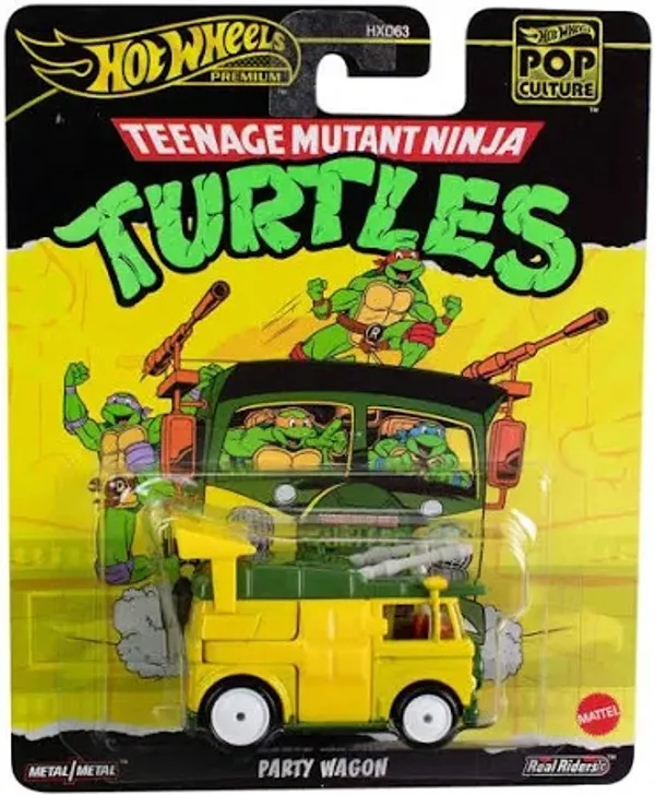Hotwheels_Premium_1:64_Scale_TEENAGE_MUTANT_NINJA_TURTLES_PARTY_WAGON_Pop_culture_2025_HXF04
