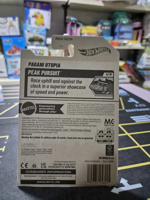 Hot_Wheels_1:64_Scale_PAGANI_UTOPIA_Peak_Pursuit_4/10_Blue_225/250_(USA_IMPORTED)