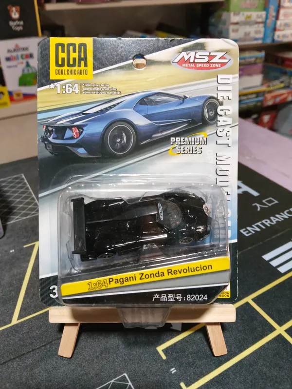 CCA_1_:_64_SCALE_PAGANI_ZONDA_REVOLUCION_Diecast_Metal_Model_Car_BLISTER_PACKING_BLACK_(IMPORTED)