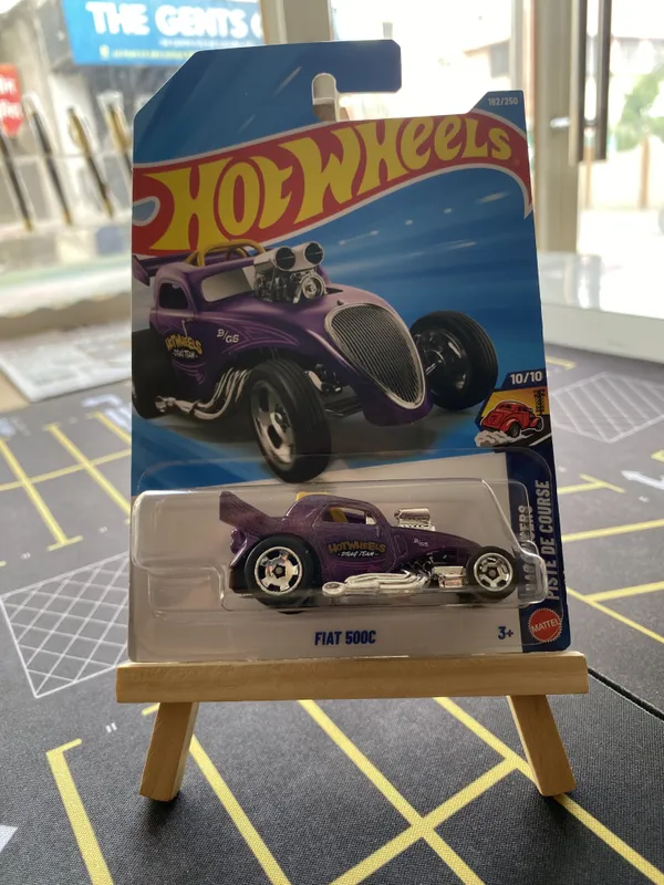 Hot_Wheels_1:64_Scale_FIAT_500C_DRAG_RACERS_10/10_BLUE_192/250