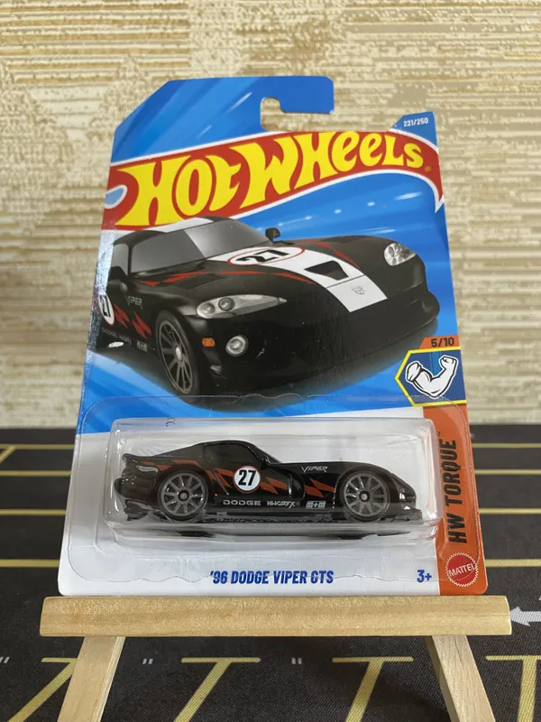Hot_Wheels_1:64_Scale_96_DODGE_VIPER_GTS_HW_TORQUE_5/10_BLACK_221/250_