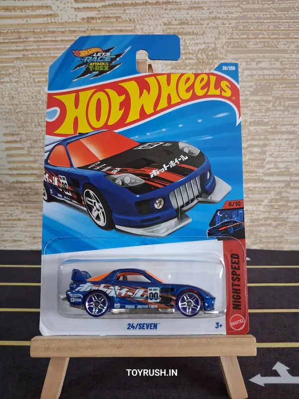 Hot_Wheels_1:64_Scale_24/SEVEN_NIGHTSPEED_6/10_BLUE_38/250
